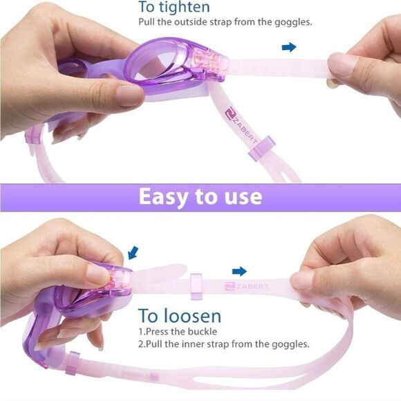 ZABERT KX Toddlers Baby Swim Goggles,Kids Swimming Goggles for Kids Age 0-5 Year - Picture 3 of 5